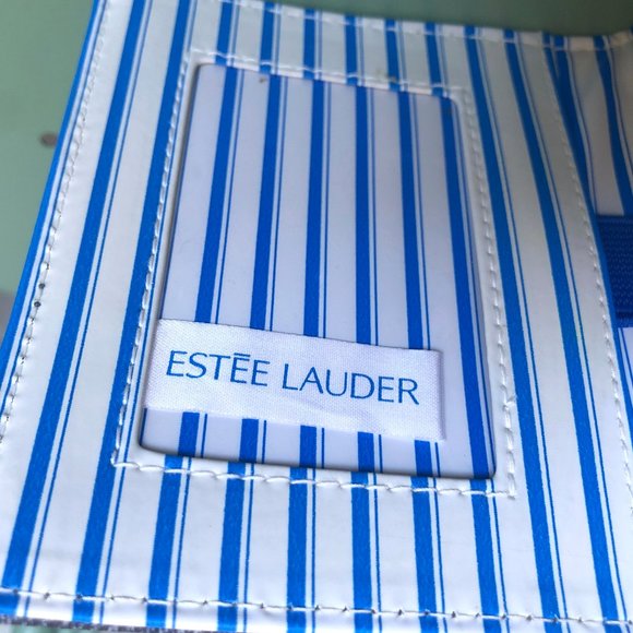 Vintage Estee Lauder Beach Tote Bag & ID Case NWOT - Picture 5 of 9